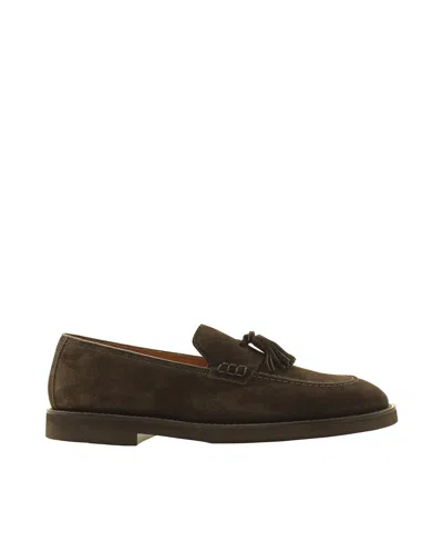Doucal's Mocassino In Suede Marrone