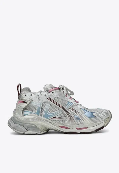 Balenciaga Sneaker Runner White Blue Pink Brown