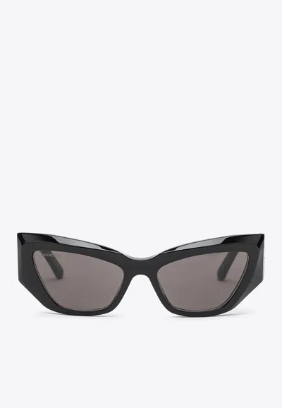 Balenciaga Bold Butterfly Silhouette Sunglasses