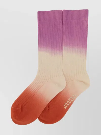 Isabel Marant Gradient Ribbed-knit Socks