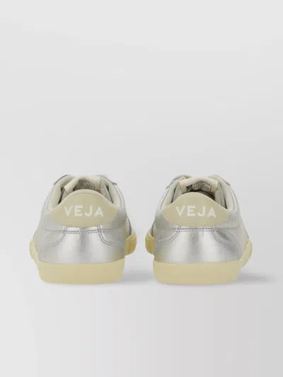 Veja Low-top Metallic Finish Rubber Sole Sneaker