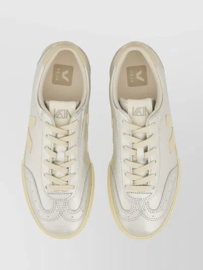 Veja Low-top Metallic Finish Rubber Sole Sneaker