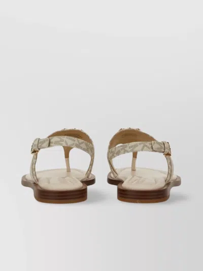 Michael Kors Flat Sole Open Toe Thong Strap Sandals