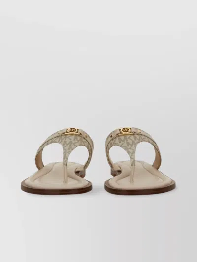 Michael Kors Flat Sole Open Toe Thong Strap Sandals