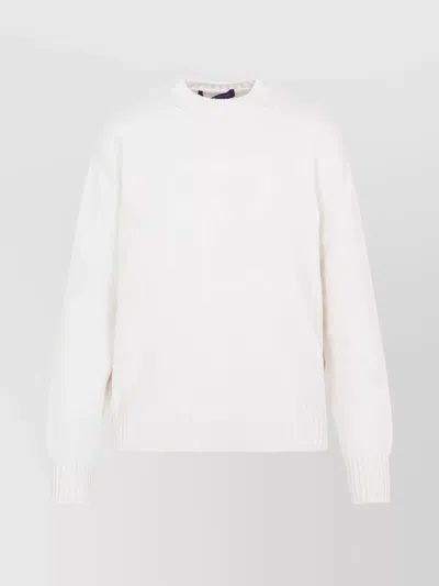 Ralph Lauren Cotton And Tech Fabric Crew Neck Pullover