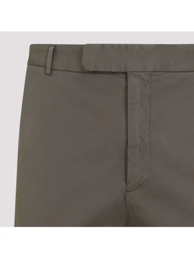 Ralph Lauren Eaton Pants With Belt Loops And Side Pockets In Green