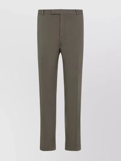 Ralph Lauren Eaton Pants With Belt Loops And Side Pockets In Green
