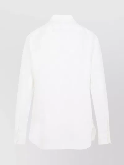 Ralph Lauren Adrien Linen Shirt With Long Sleeves In White