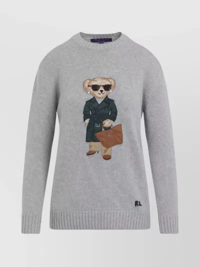 Ralph Lauren Bear Graphic Knitwear Ribbed Finish