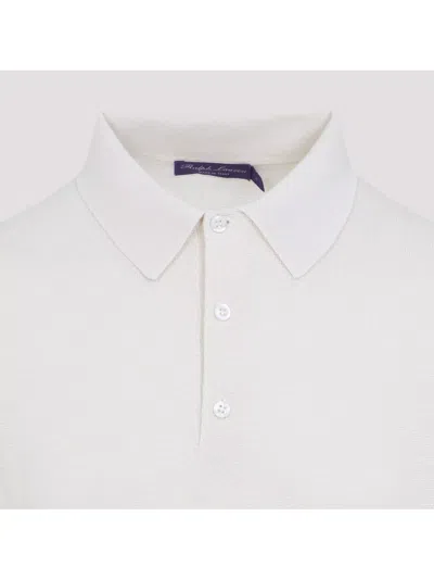 Ralph Lauren Silk-cotton Blend Sweater With Polo Collar
