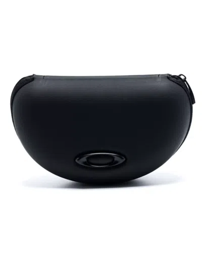 Oakley Sunglasses With Curved Arms And Mirrored Lenses