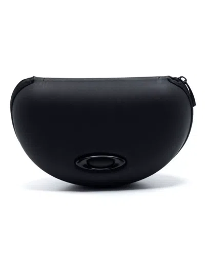 Oakley Sunglasses With Colored Lenses And Wraparound Design