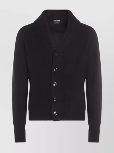 Tom Ford Shawl Collar Sweater Front Pockets