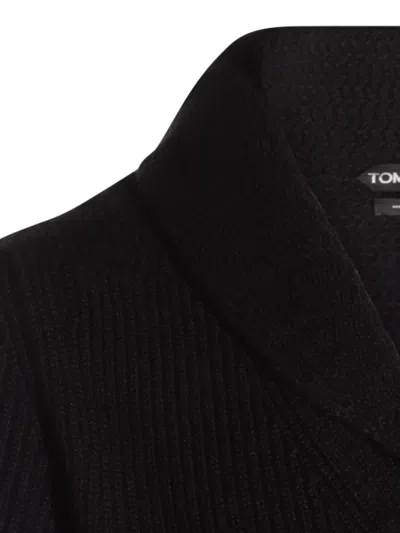 Tom Ford Shawl Collar Sweater Front Pockets