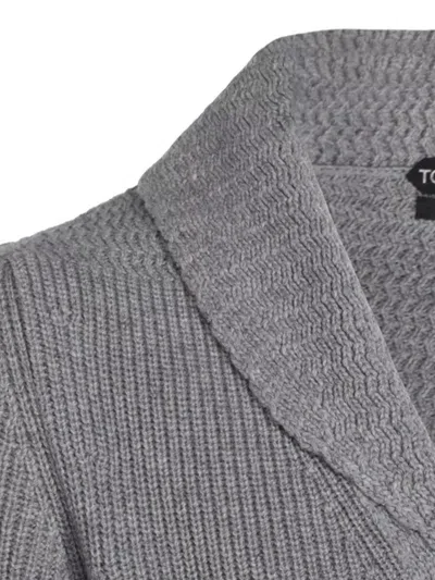 Tom Ford Shawl Collar Sweater Front Pockets