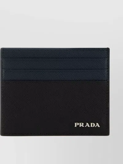 Prada Dual-tone Leather Card Holder