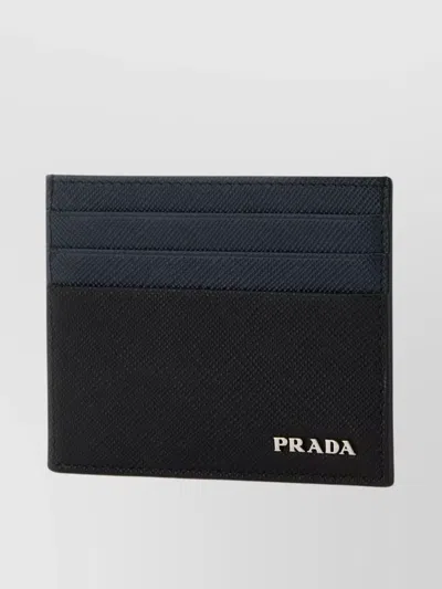 Prada Dual-tone Leather Card Holder