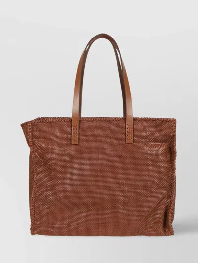 Dragon Diffusion Goatskin Check Weave Tote Bag