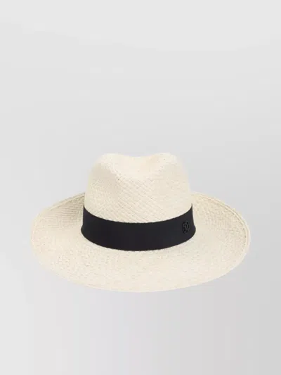 Maison Michel Eric Ribbon On Brisa Wide Brim Hat