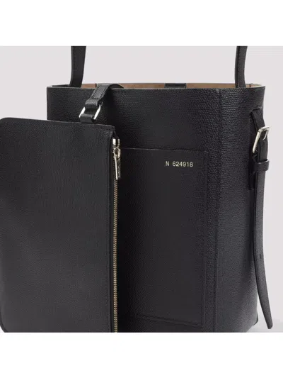 Valextra Small Bucket Bag Textured Finish