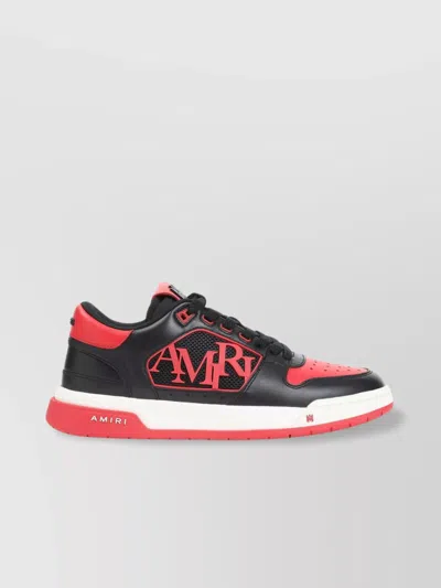 Amiri Low Top Sneakers With Round Toe And Perforated Patch