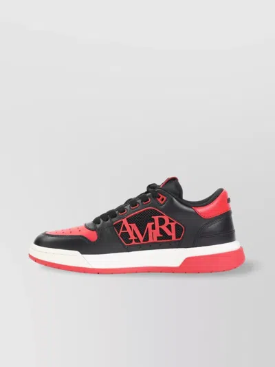 Amiri Low Top Sneakers With Round Toe And Perforated Patch