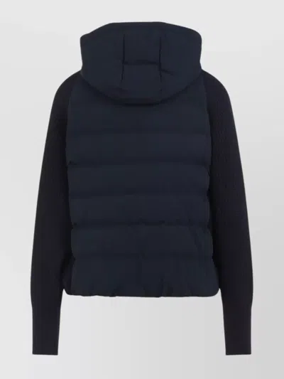 Brunello Cucinelli Padded Hooded Knit Down Jacket
