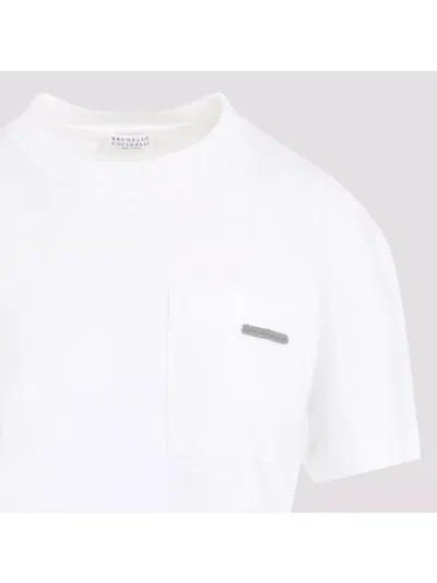 Brunello Cucinelli Chest Pocket Round Neck Short Sleeve T-shirt