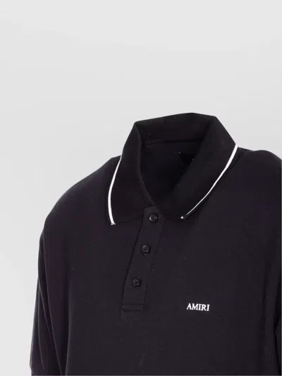 Amiri Tipped Collar Polo Shirt
