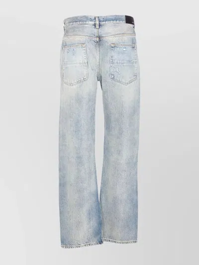 Amiri Straight Leg Mid-rise Distressed Trousers