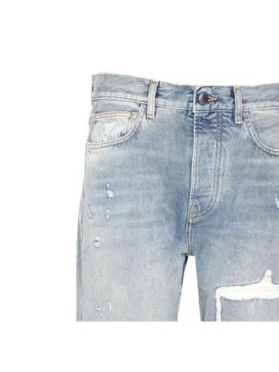 Amiri Straight Leg Mid-rise Distressed Trousers