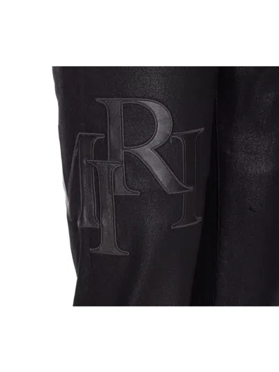 Amiri Skinny Model Waxed Jeans 5 Pockets Belt Loops