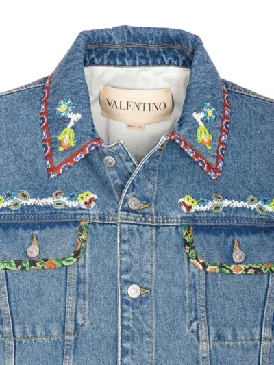 Valentino Denim Jackets Embroideries