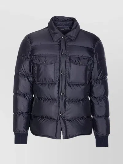Tom Ford "techno Satin" Padded Jacket In Black