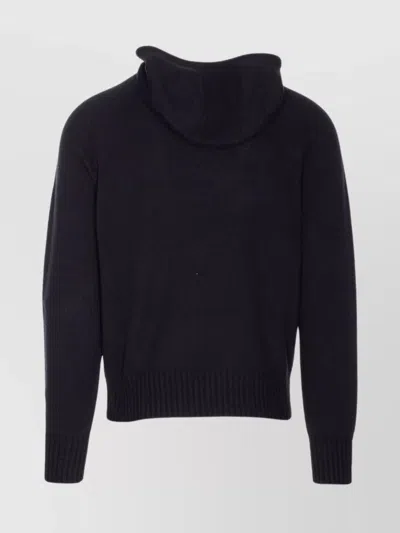 Tom Ford Men Seamless Cashmere Hoodie In Black