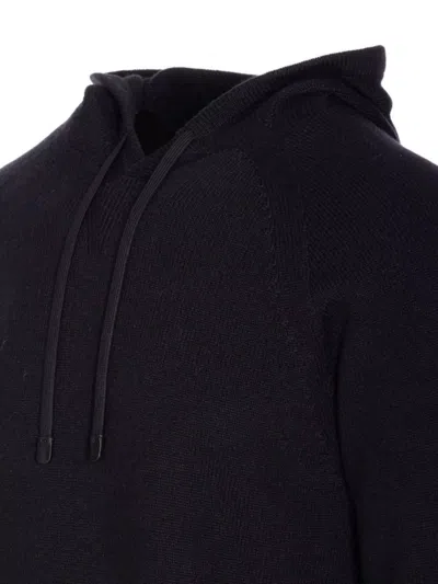 Tom Ford Men Seamless Cashmere Hoodie In Black