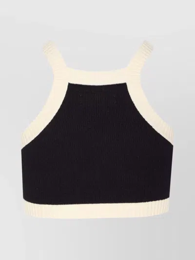 Amiri Cropped Tank Top Embroidered Logo