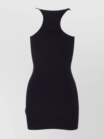 Amiri Ma Embroidered Ribbed Racerback Mini Dress