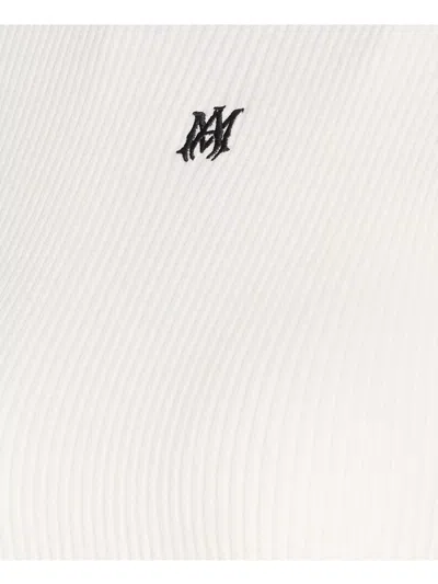 Amiri Crewneck Crop Top Contrast Trim