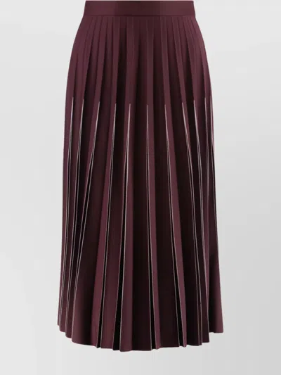 Bottega Veneta Flared High-waisted Midi Pleated Skirt