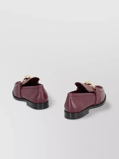 Bottega Veneta Barolo Brown Leather Astair Metallic Knot Loafer In Brown