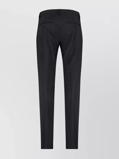 Dondup Wool Trousers With Belt Loops And Pockets