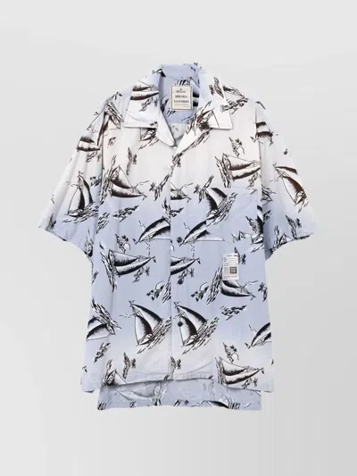 Miharayasuhiro Maison Mihara Yasuhiro Sailboat Print Short Sleeve Shirt