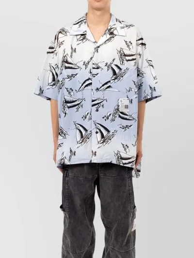 Miharayasuhiro Maison Mihara Yasuhiro Sailboat Print Short Sleeve Shirt