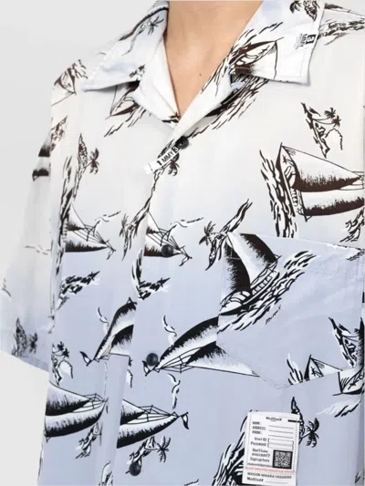 Miharayasuhiro Maison Mihara Yasuhiro Sailboat Print Short Sleeve Shirt