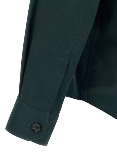 Zegna Camicia Con Tasche In Green