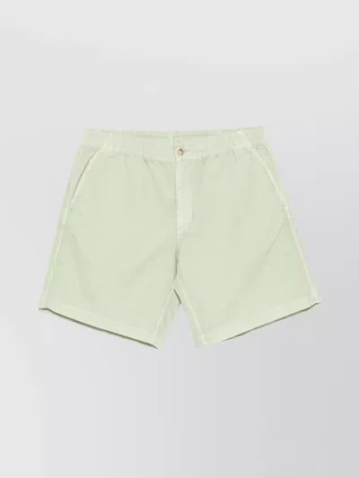 Ralph Lauren Waistband Shorts With Diagonal And Flap Pockets In Green