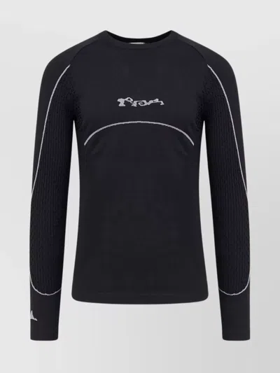 Roa T-shirt Stretch Fabric Textured Panels