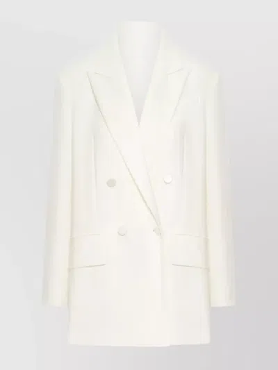 Max Mara Double-breasted Tailored Blazer With Notched Lapels