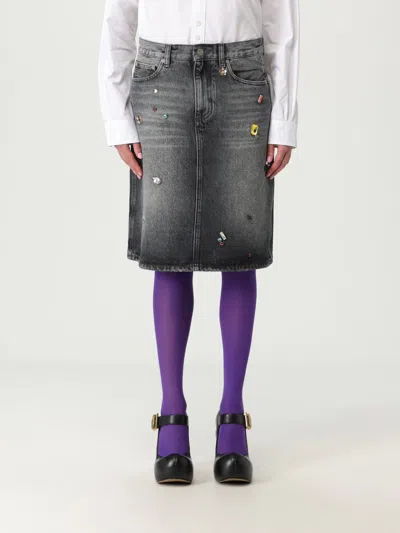 Marc Jacobs Midi Denim Skirt With Back And Front Pockets